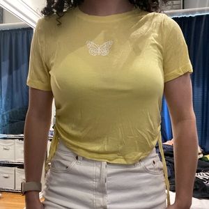 SHEIN tie side shirt